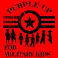 Cool Distressed Wear Purple Military Children Santa Hat thumb 1