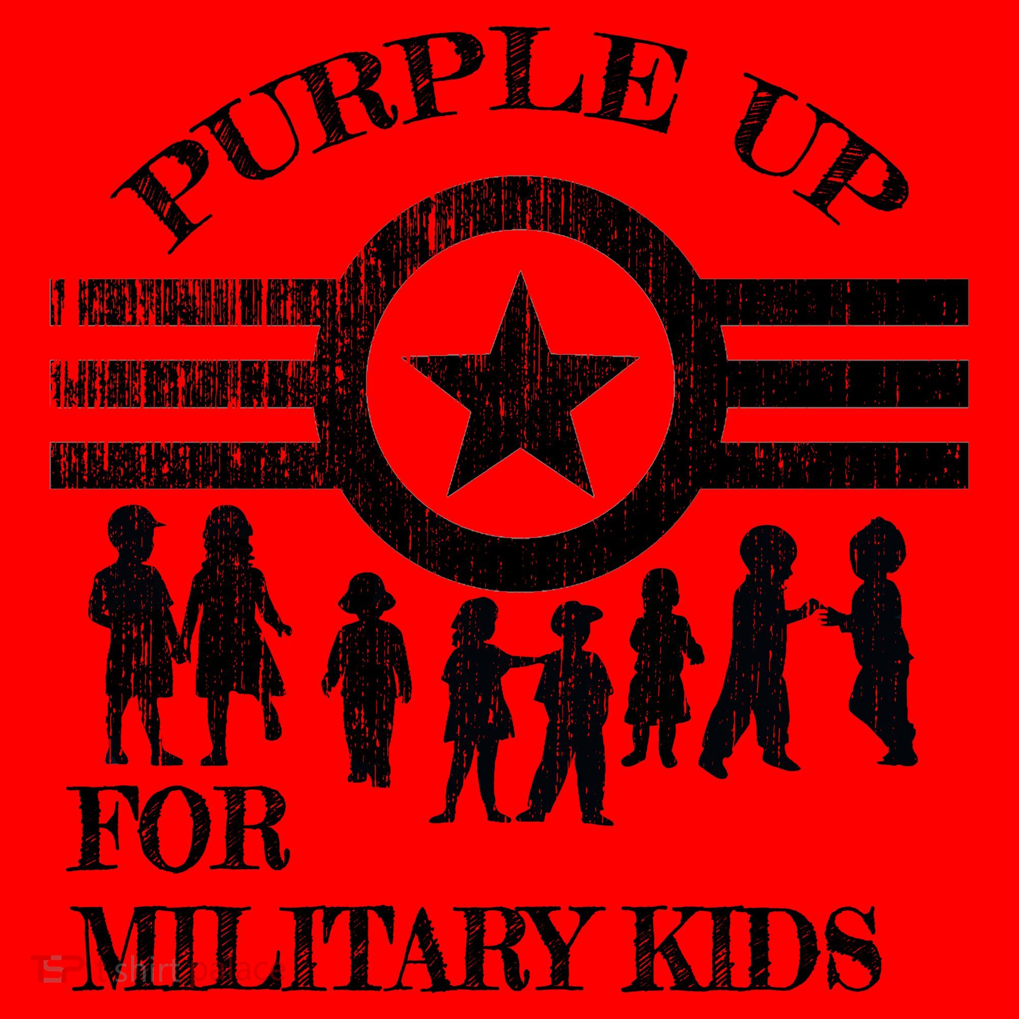Cool Distressed Wear Purple Military Children Santa Hat