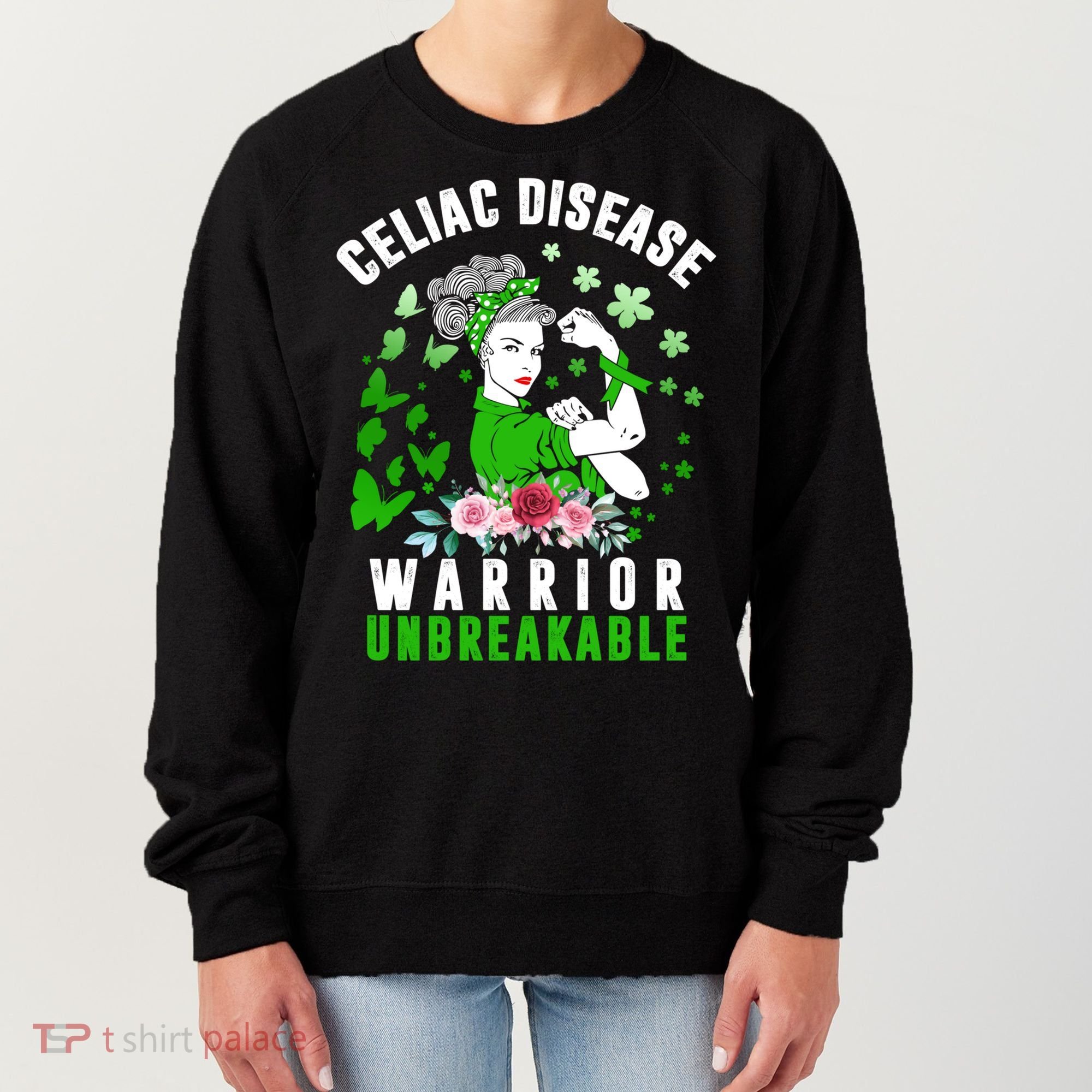 Celiac Disease Warrior Unbreakable Awareness Strong Cute Gift Women's Sweatshirt
