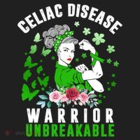 Celiac Disease Warrior Unbreakable Awareness Strong Cute Gift Women's Sweatshirt thumb 2