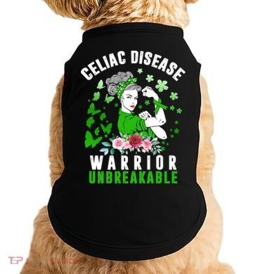 Celiac Disease Warrior Unbreakable Awareness Strong Cute Gift Doggie Tank