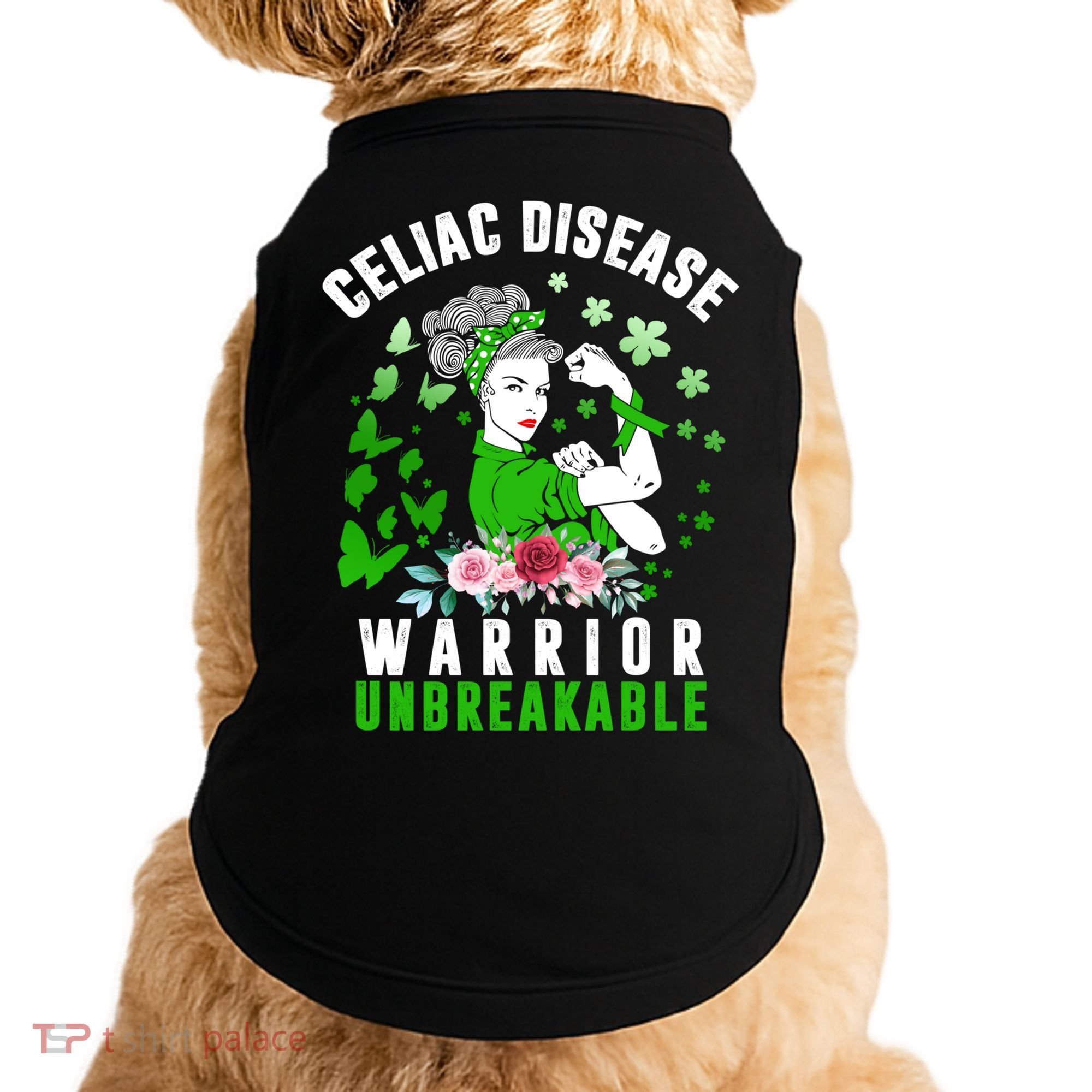 Celiac Disease Warrior Unbreakable Awareness Strong Cute Gift Doggie Tank