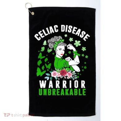 Celiac Disease Warrior Unbreakable Awareness Strong Cute Gift Golf Towel