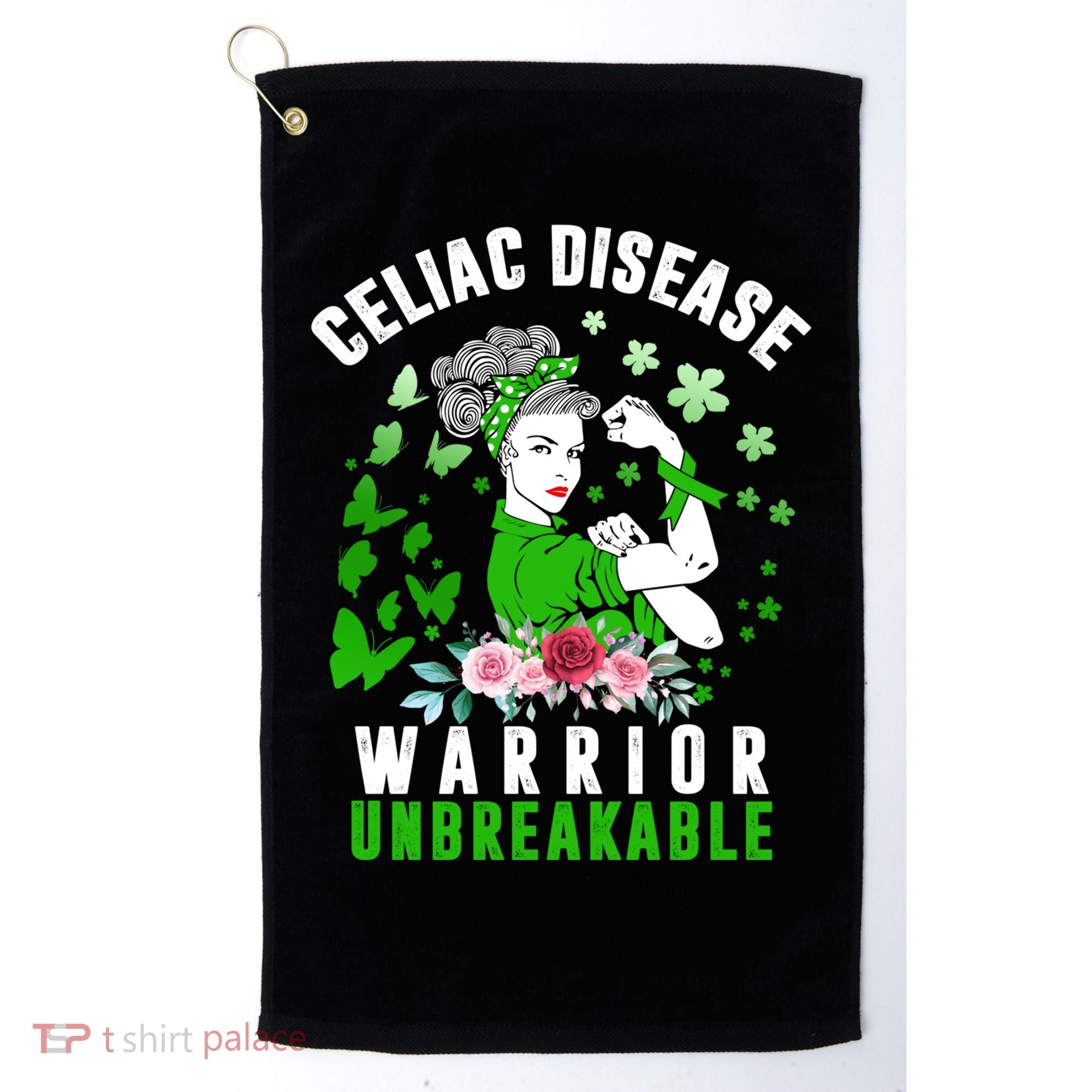 Celiac Disease Warrior Unbreakable Awareness Strong Cute Gift Golf Towel