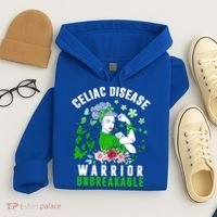 Celiac Disease Warrior Unbreakable Awareness Strong Cute Gift Hoodie thumb 4
