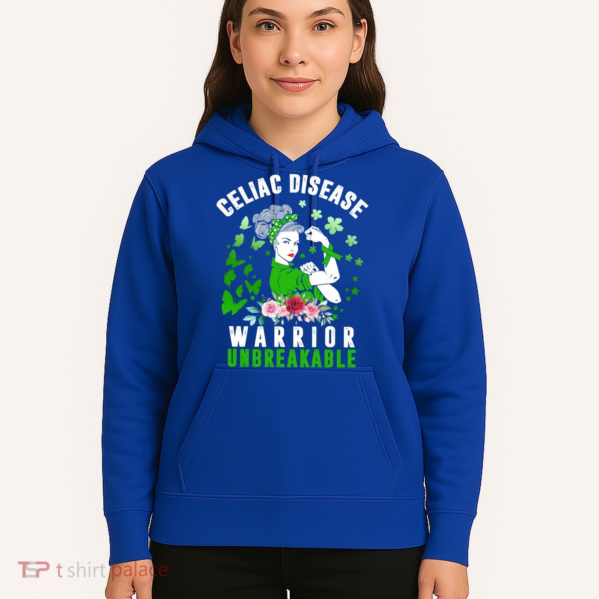 Celiac Disease Warrior Unbreakable Awareness Strong Cute Gift Hoodie
