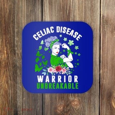 Celiac Disease Warrior Unbreakable Awareness Strong Cute Gift Coaster