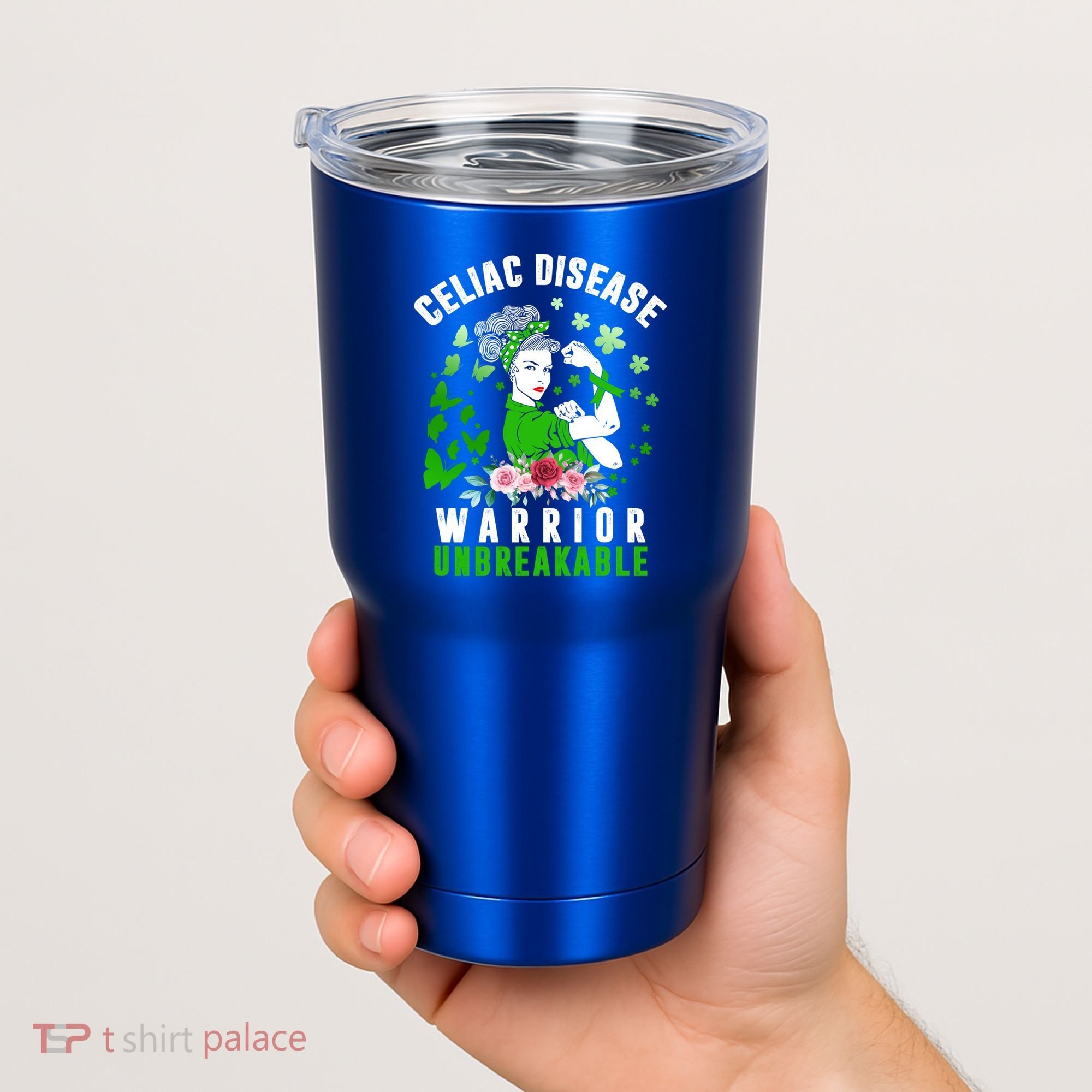 Celiac Disease Warrior Unbreakable Awareness Strong Cute Gift Tumbler