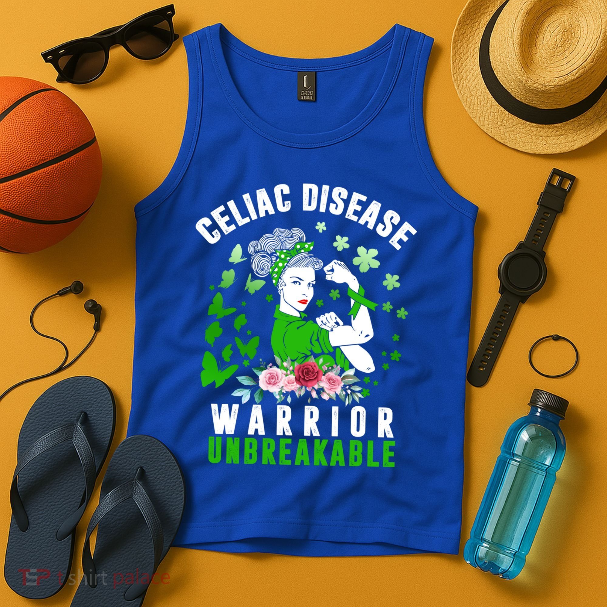 Celiac Disease Warrior Unbreakable Awareness Strong Cute Gift Tank Top