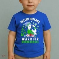 Celiac Disease Warrior Unbreakable Awareness Strong Cute Gift Toddler T-Shirt thumb 2