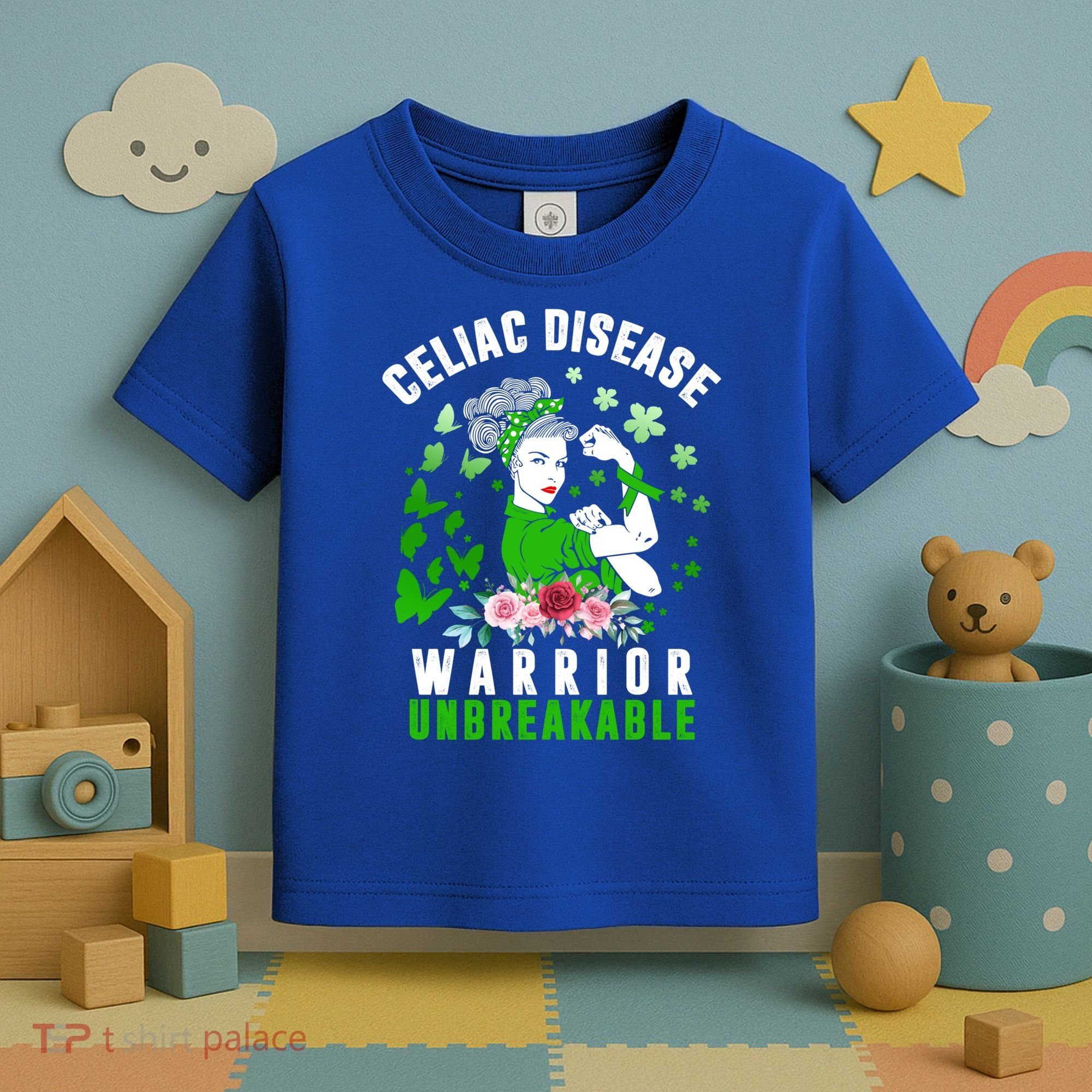 Celiac Disease Warrior Unbreakable Awareness Strong Cute Gift Toddler T-Shirt