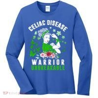 Celiac Disease Warrior Unbreakable Awareness Strong Cute Gift Women's Long Sleeve Shirt thumb 0