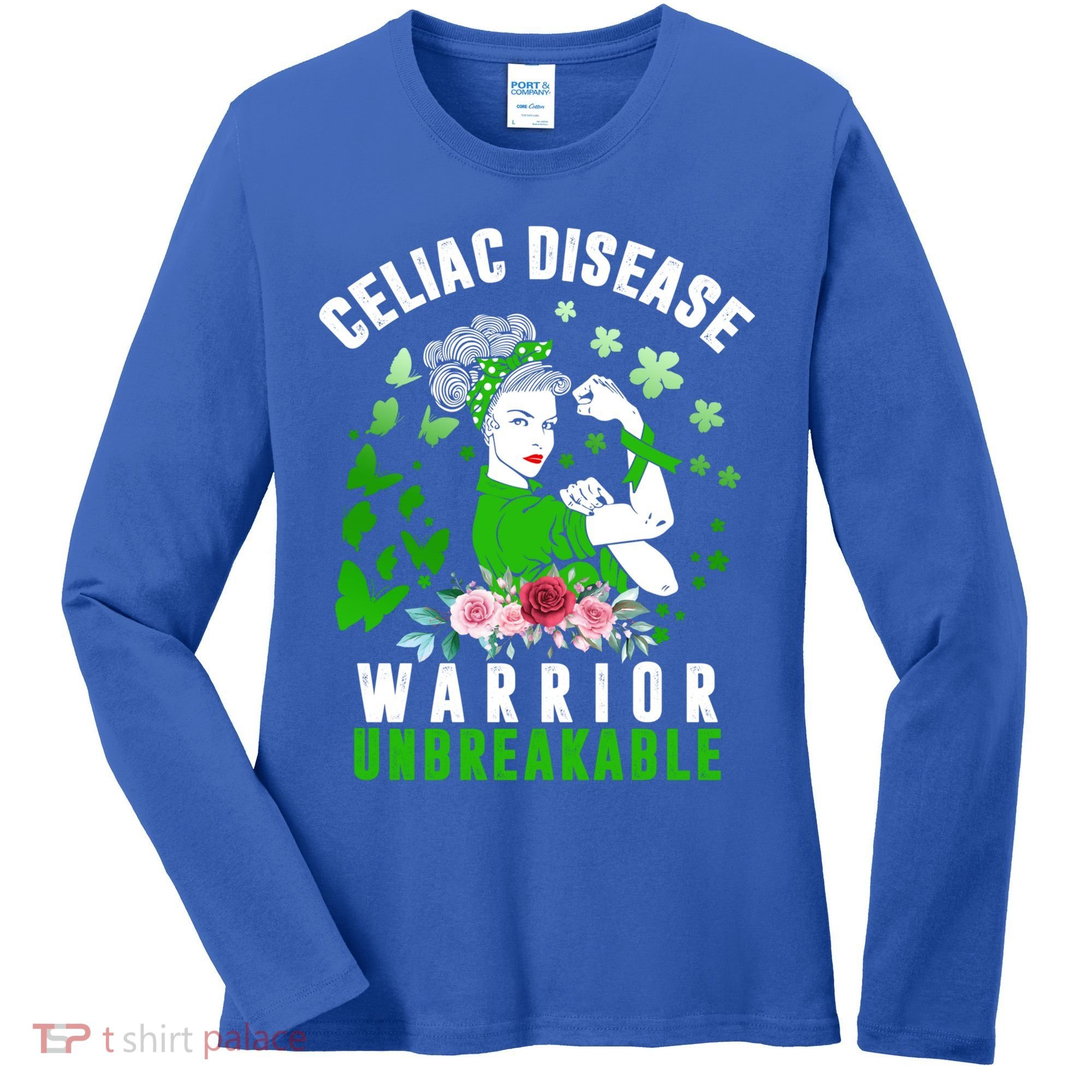 Celiac Disease Warrior Unbreakable Awareness Strong Cute Gift Women's Long Sleeve Shirt
