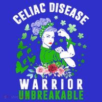 Celiac Disease Warrior Unbreakable Awareness Strong Cute Gift Women's Long Sleeve Shirt thumb 2