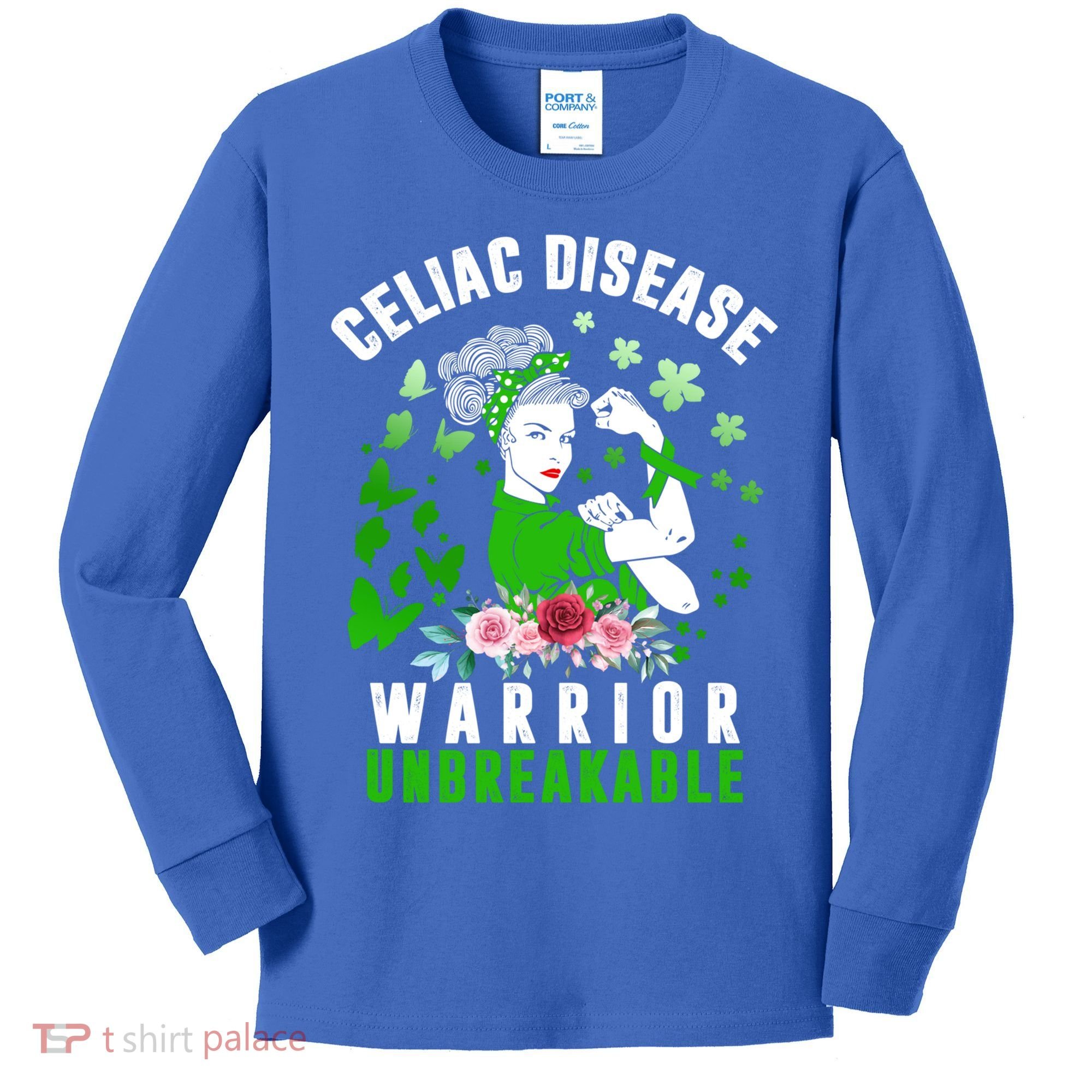 Celiac Disease Warrior Unbreakable Awareness Strong Cute Gift Kids Long Sleeve Shirt