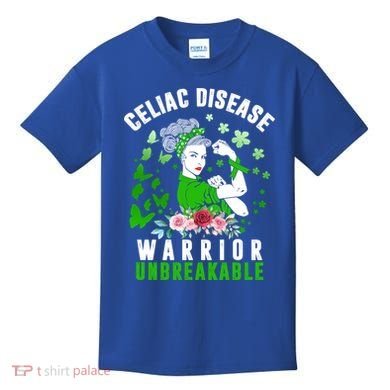 Celiac Disease Warrior Unbreakable Awareness Strong Cute Gift Kids T-Shirt