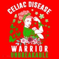 Celiac Disease Warrior Unbreakable Awareness Strong Cute Gift Santa Hat thumb 1