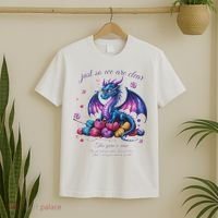 Colorful Dragon Yarn Eggs Funny Knitting Hobby Humor T-Shirt thumb 2