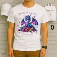 Colorful Dragon Yarn Eggs Funny Knitting Hobby Humor T-Shirt thumb 6