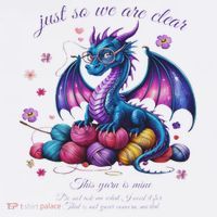 Colorful Dragon Yarn Eggs Funny Knitting Hobby Humor T-Shirt thumb 7