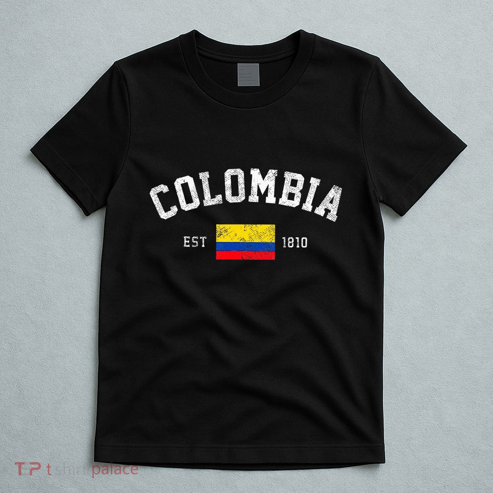 Colombia Est. 1810 Colombian Flag Independence Day T-Shirt
