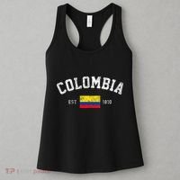 Colombia Est. 1810 Colombian Flag Independence Day Women's Tank Top thumb 3