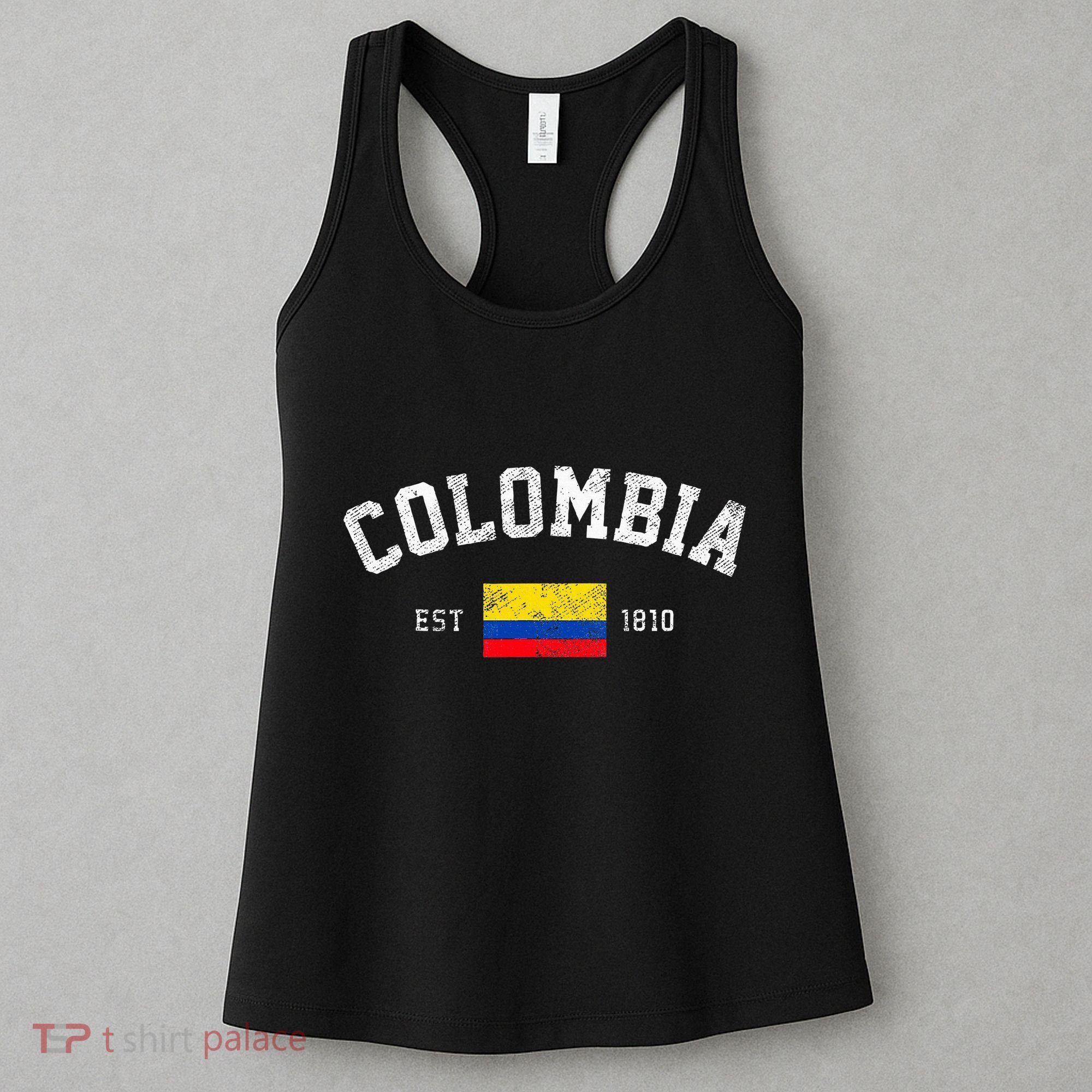 Colombia Est. 1810 Colombian Flag Independence Day Women's Tank Top