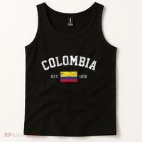 Colombia Est. 1810 Colombian Flag Independence Day Tank Top thumb 2