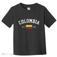 Colombia Est. 1810 Colombian Flag Independence Day Toddler T-Shirt thumb 0