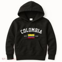 Colombia Est. 1810 Colombian Flag Independence Day Kids Hoodie thumb 0