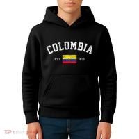 Colombia Est. 1810 Colombian Flag Independence Day Kids Hoodie thumb 4