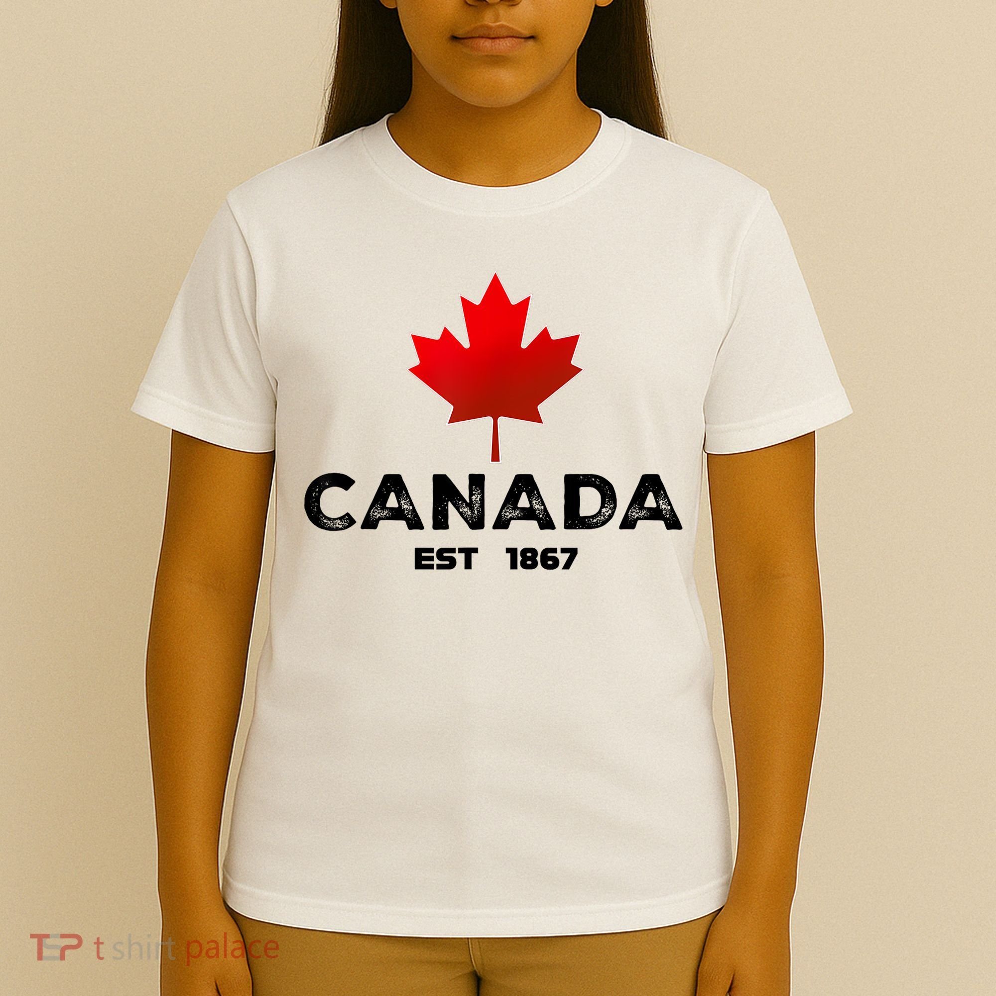 Canada Est 1867 Proud Canadian Vintage Maple Leaf T-Shirt
