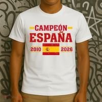Campeón España 2010-2026 Vintage Soccer T-Shirt thumb 3