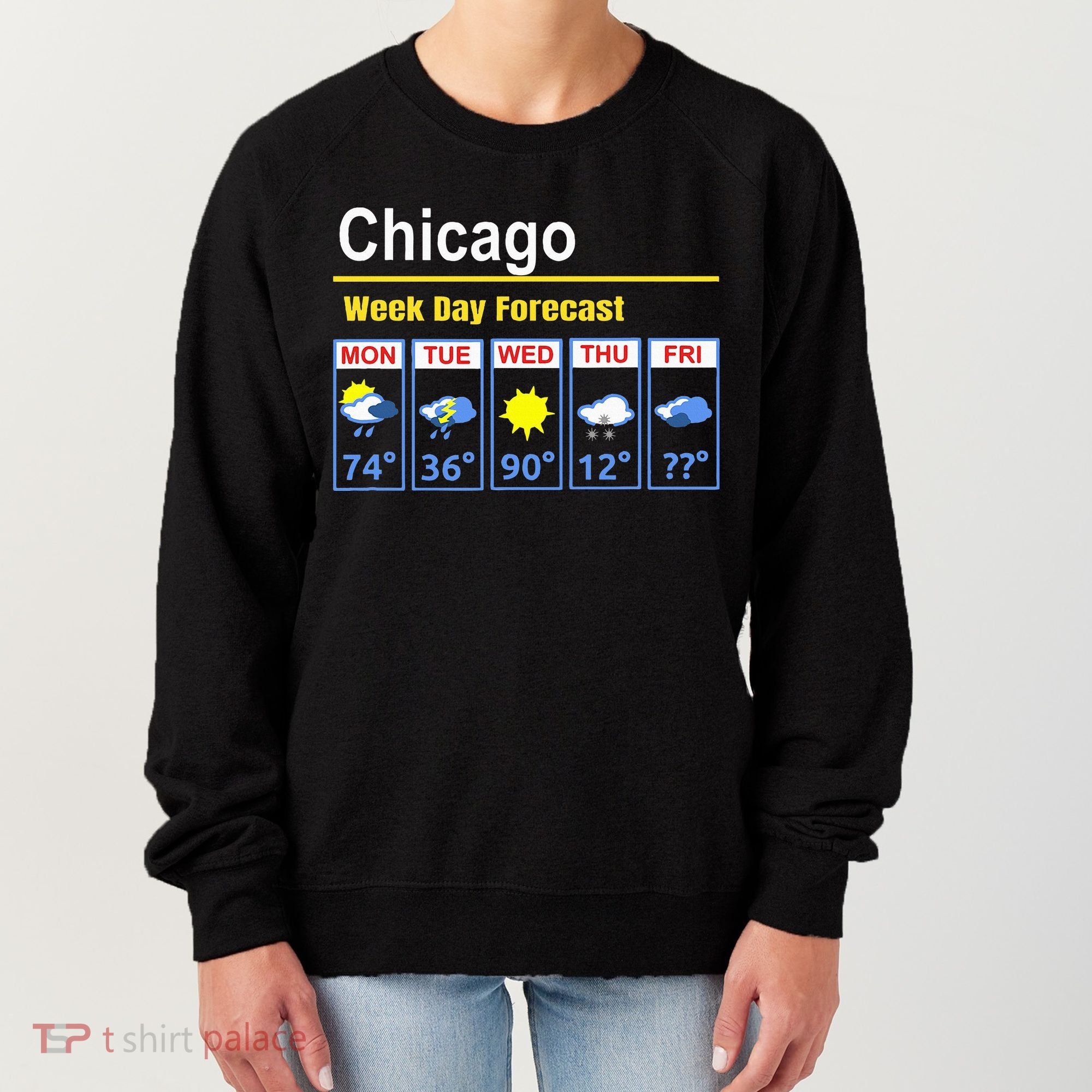 Chicago Erratic 5 Day Weather Forecast Women's Sweatshirt