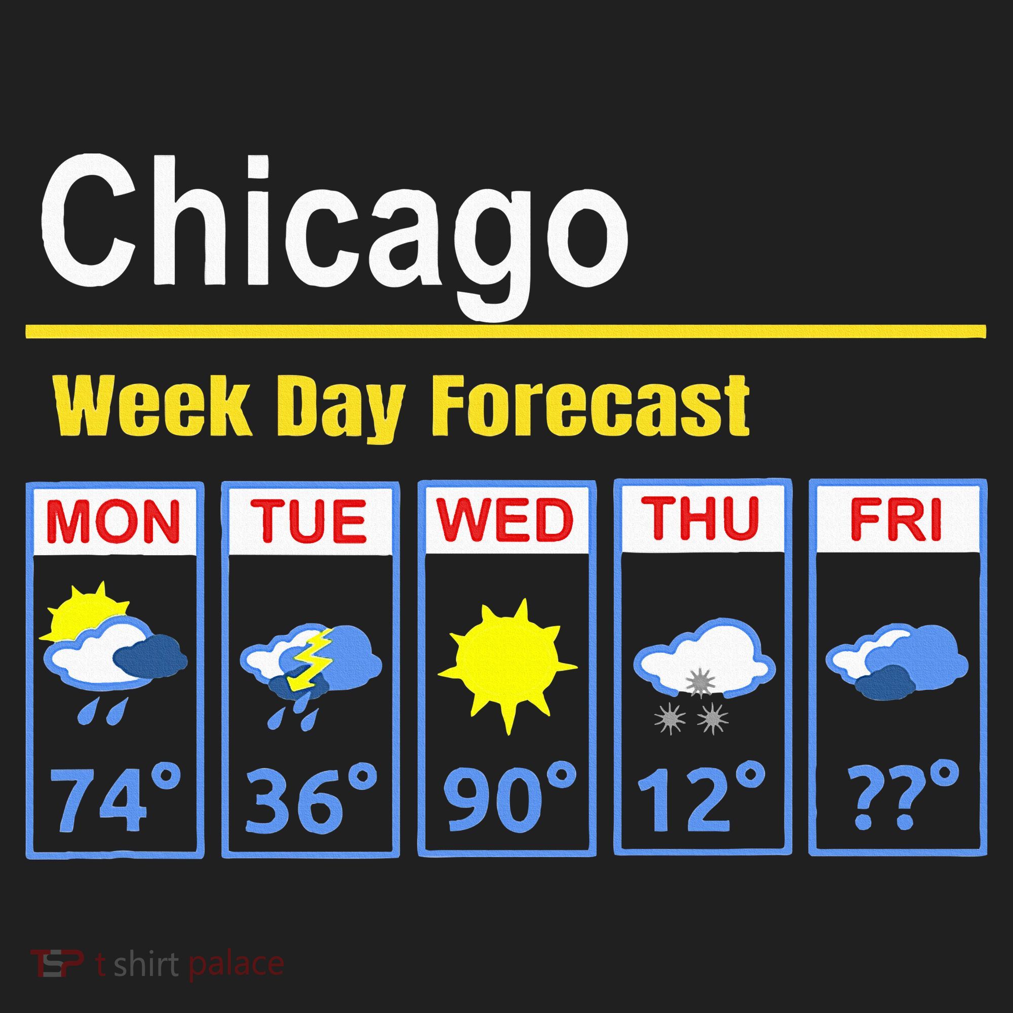 Chicago Erratic 5 Day Weather Forecast Women's Sweatshirt