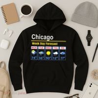 Chicago Erratic 5 Day Weather Forecast Hoodie thumb 3