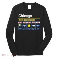Chicago Erratic 5 Day Weather Forecast Long Sleeve Shirt thumb 0