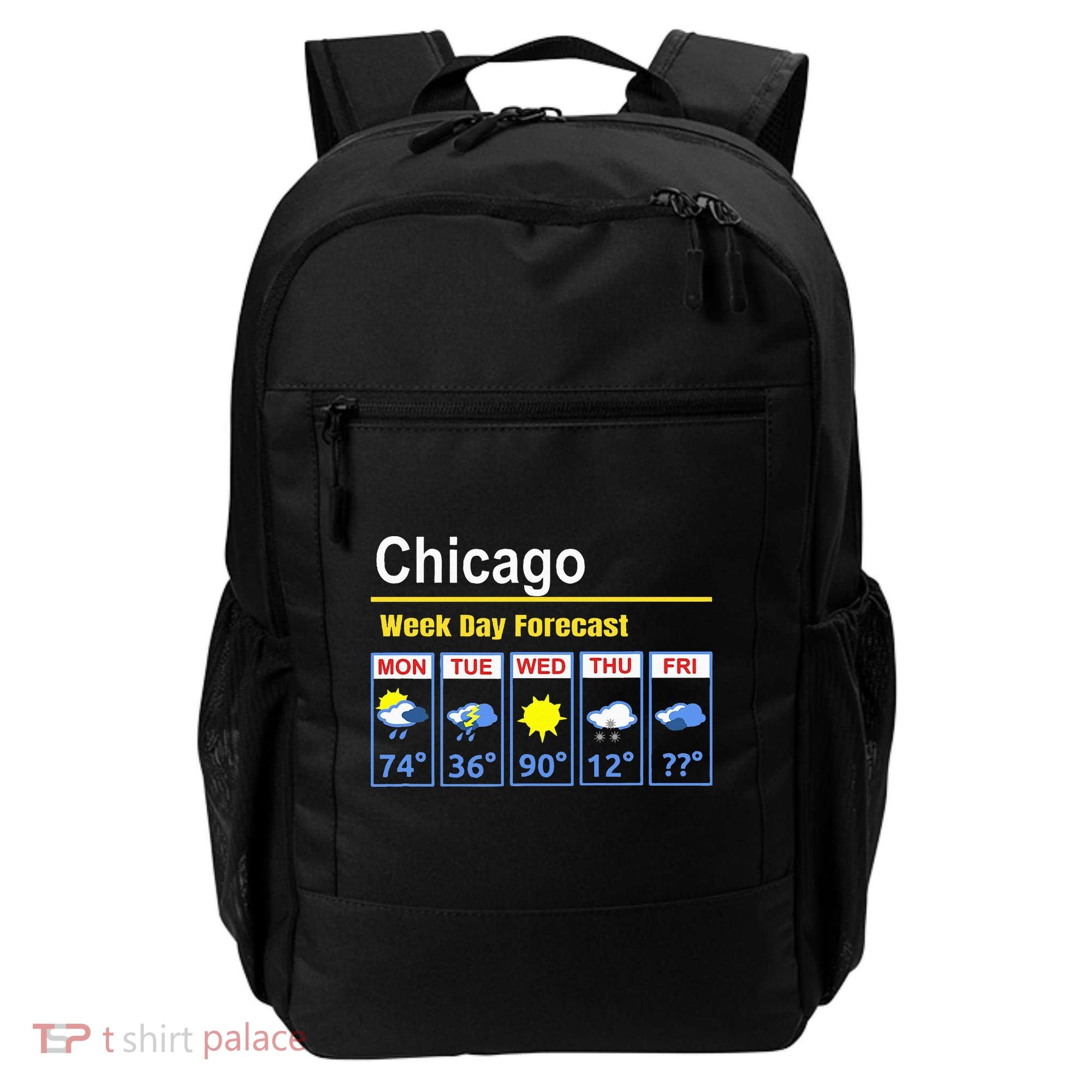 Chicago Erratic 5 Day Weather Forecast Backpack