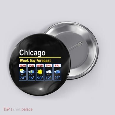 Chicago Erratic 5 Day Weather Forecast Button
