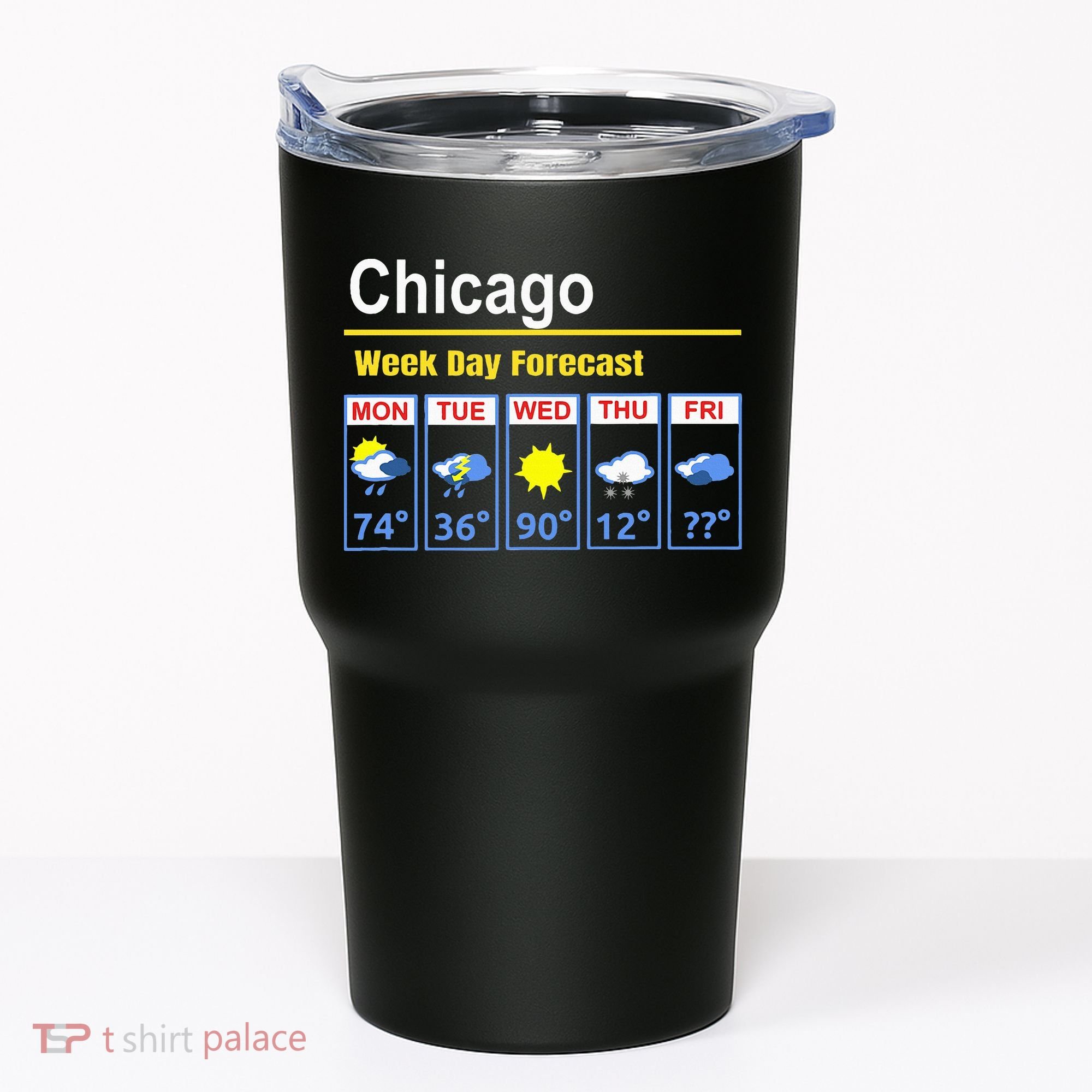 Chicago Erratic 5 Day Weather Forecast Tumbler