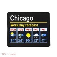 Chicago Erratic 5 Day Weather Forecast Mousepad thumb 0