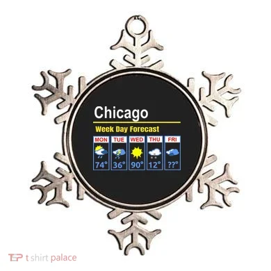 Chicago Erratic 5 Day Weather Forecast Ornament