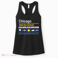 Chicago Erratic 5 Day Weather Forecast Women's Tank Top thumb 0