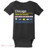 Chicago Erratic 5 Day Weather Forecast Baby Bodysuit thumb 0