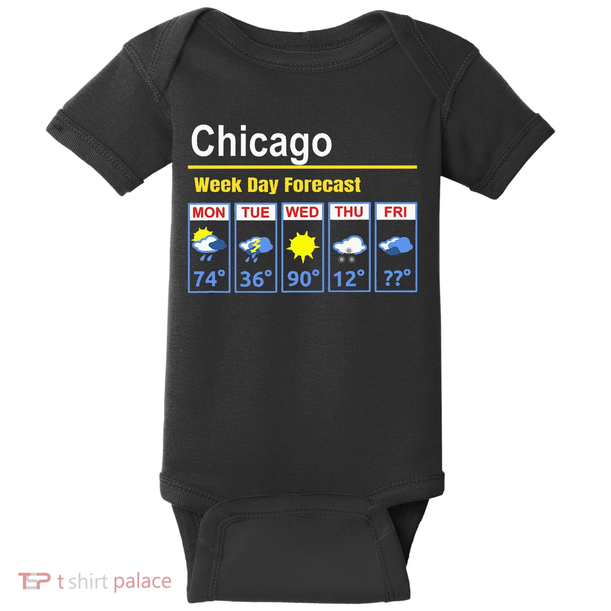 Chicago Erratic 5 Day Weather Forecast Baby Bodysuit