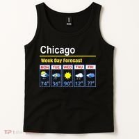 Chicago Erratic 5 Day Weather Forecast Tank Top thumb 2