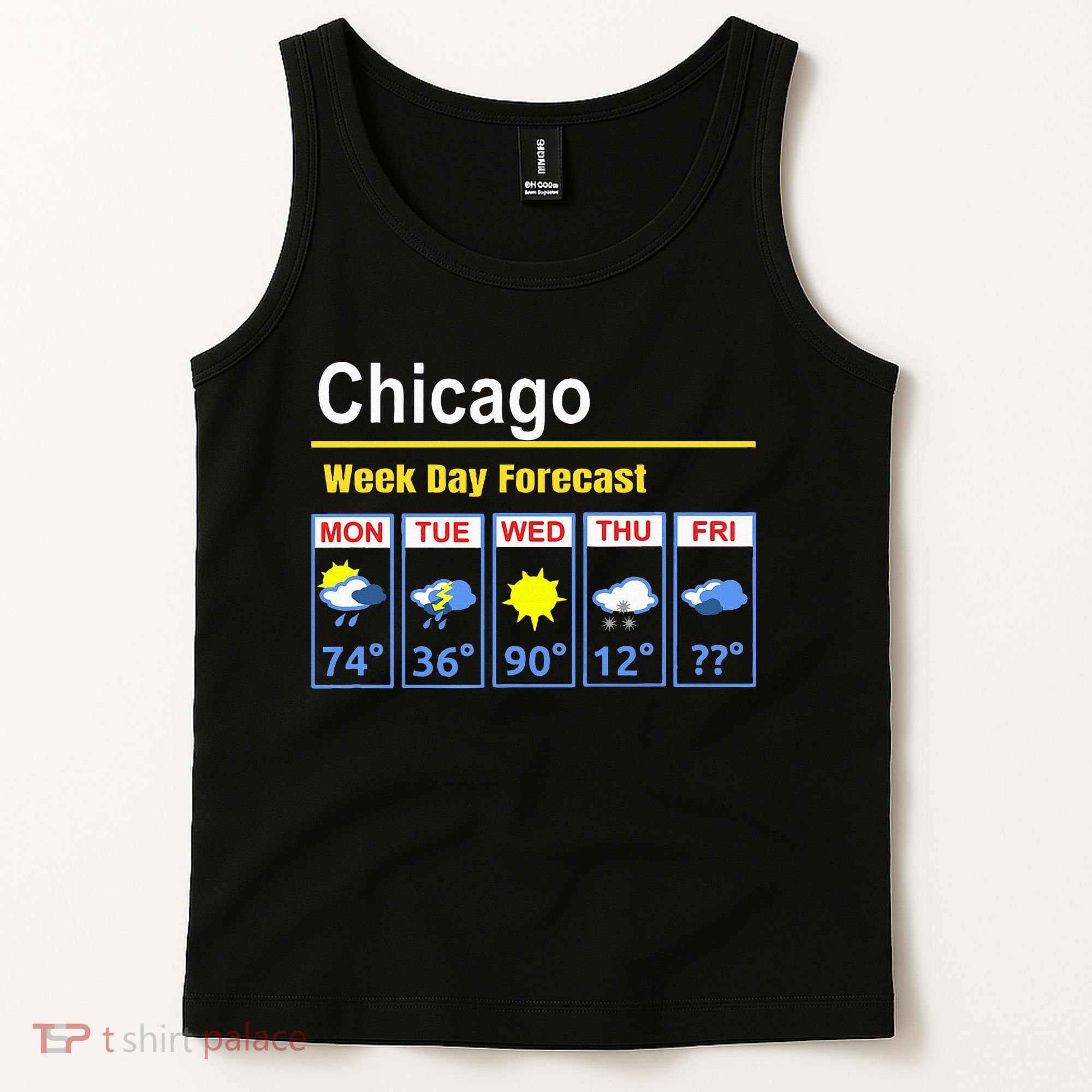 Chicago Erratic 5 Day Weather Forecast Tank Top