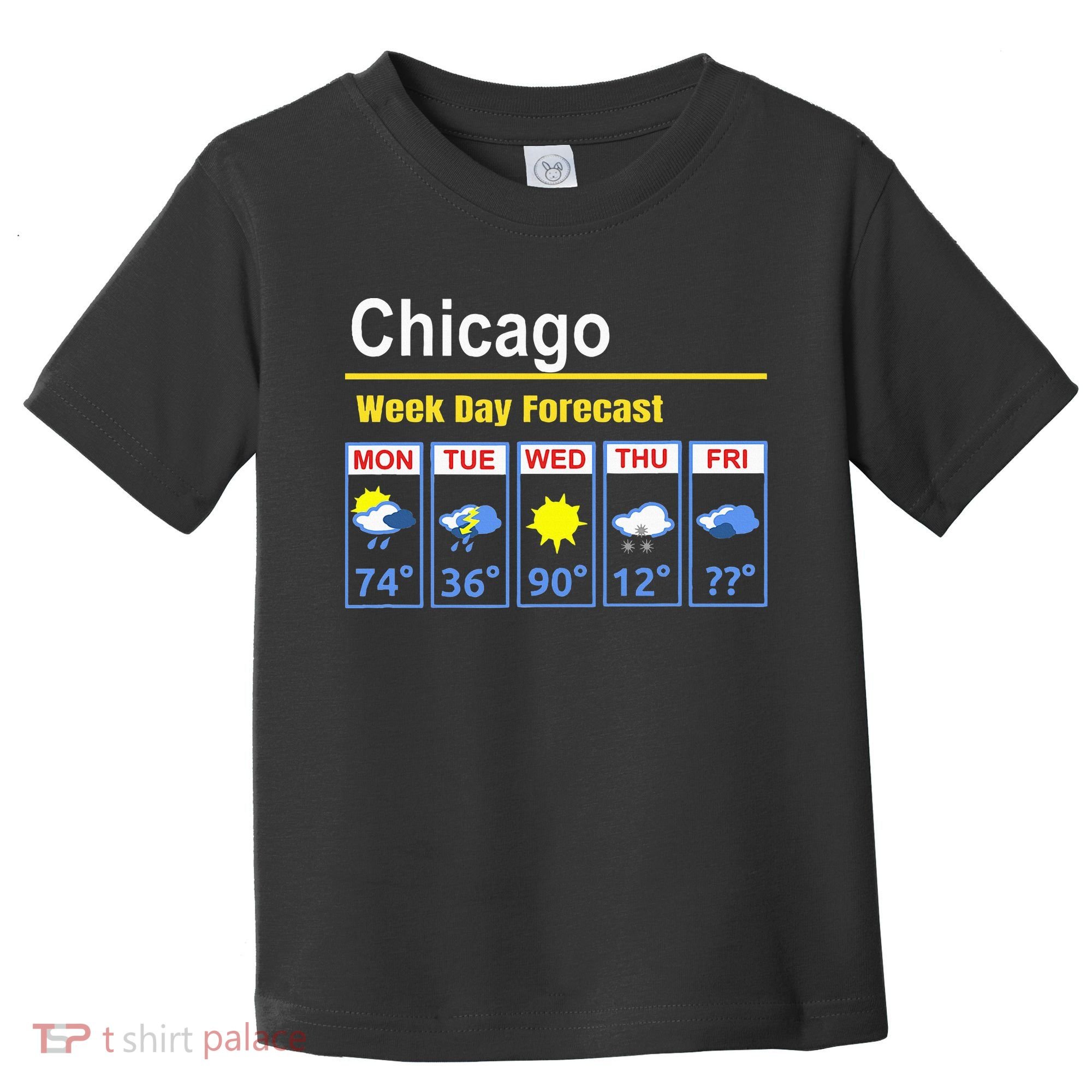 Chicago Erratic 5 Day Weather Forecast Toddler T-Shirt