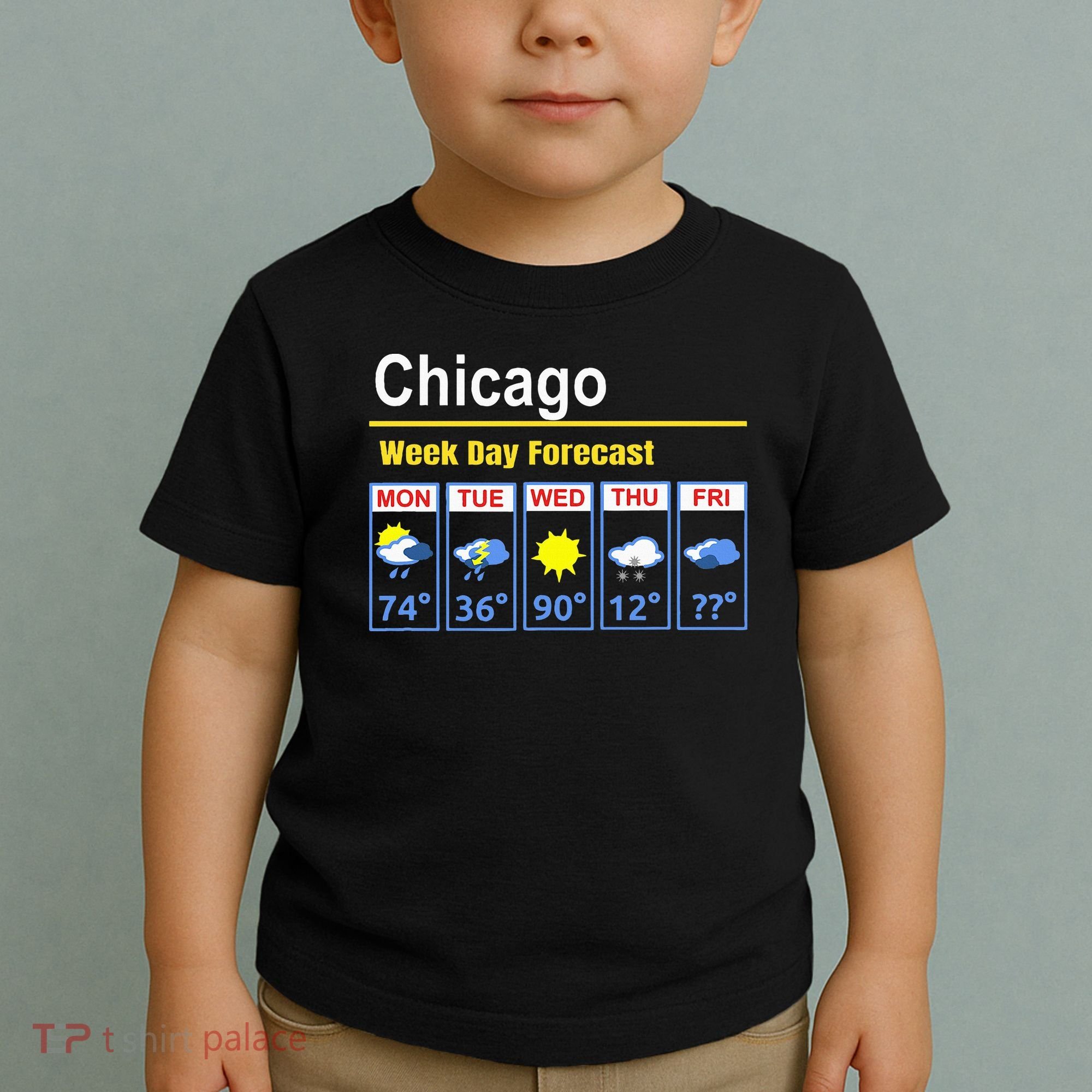 Chicago Erratic 5 Day Weather Forecast Toddler T-Shirt