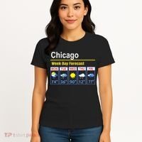 Chicago Erratic 5 Day Weather Forecast Women's T-Shirt thumb 4